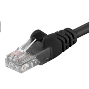 PREMIUMCORD Patch kábel UTP RJ45-RJ45 CAT5e 0.5 m čierna