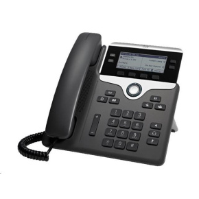 Cisco CP-7841-3PCC-K9=, telefón VoIP, 4-linkový, 2x10/100/1000, displej, PoE