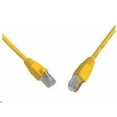 Solarix Patch kabel CAT5E SFTP PVC 1m žlutý snag-proof C5E-315YE-1MB