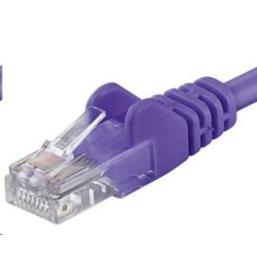 PREMIUMCORD Patch kábel UTP RJ45-RJ45 CAT5e 0.5 m fialová