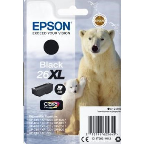 Atrament EPSON čierny Single Pack "Polar Bear" Black 26XL Claria Premium Ink