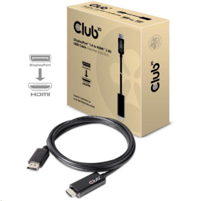 Club3D Active DisplayPort adaptér 1.4 na HDMI 2.0b (M/M), 2m