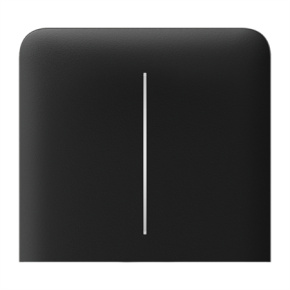 Ajax  SideButton (2-gang) vertical - Boční dvou tlačítko, vertikální instalace, černá