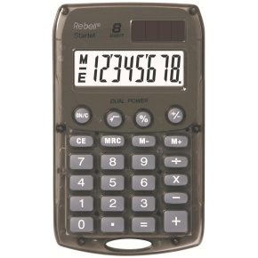 REBELL kalkulačka - StarletS BX - šedá