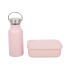 Svačinový set pro děti (láhev+box) - růžový
