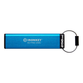 Kingston Flash Disk IronKey 256GB USB-C IronKey Keypad 200C, FIPS 140-3 Lvl 3 (Pending) AES-256