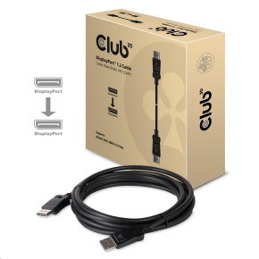 Club3D DisplayPort kábel 1.2, 4K60Hz UHD (M/M), 3 m