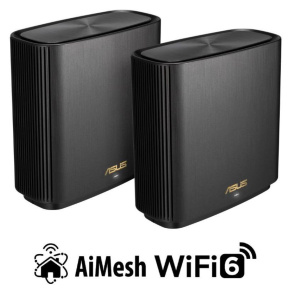 ASUS ZenWiFi XT9 2-pack Wireless AX7800 Tri-band Mesh WiFi 6 System, black