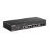 D-Link DGS-2000-10P Spravovaný PoE switch, 8x GbE PoE+, 2x SFP, PoE 65W, bez ventilátora