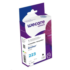 WECARE ARMOR kazeta pre Brother DCP-J4120DW, MFC-J4420DW, 4620DW, 4120DW, 4625DW (LC223BK), čierna/čierna, 12 ml, 600 str