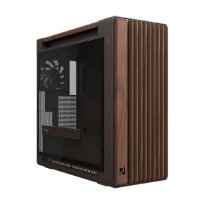 ASUS case PROART PA602 WALNUT WOOD RETRO TG, Mid Tower, průhledná bočnice, hnědá