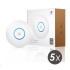 UBNT UniFi AP AC Lite, 5-PACK (neobsahuje PoE!) [vnútorný prístupový bod, dvojpásmový 2.4+5GHz (300+867Mbps), MIMO, 802.11a/b/g/n/ac]