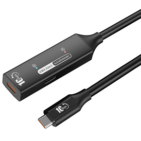 PremiumCord USB-C 3.2 Gen 2 repeater a prodlužovací kabel Male-Female, 10Gbps Aluminium 7m