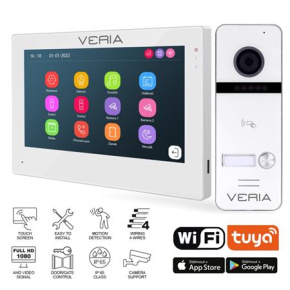 Veria SET Videotelefon 3001-W (Wi-Fi) bílý + vstupní stanice 301 Veria SET Videotelefon 3001-W (Wi-Fi) bílý + vstupní stanice 301