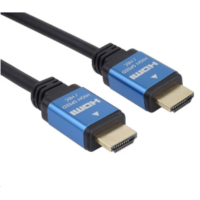 Kábel PREMIUMCORD HDMI na Ultra HDTV, 0.5 m (kov, pozlátené konektory)