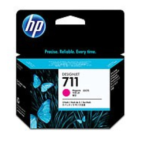 Atramentový vozík HP 711 Magenta DJ, 29 ml, 3-balenie, CZ135A