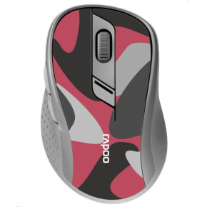 RAPOO Mouse M500 Silent Multi-mode Wireless Optical Mouse, červená
