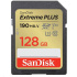 Karta SanDisk SDXC 128 GB Extreme PLUS (190 MB/s triedy 10, UHS-I U3 V30)