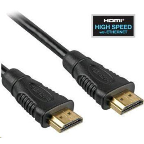 Vysokorýchlostný kábel HDMI + Ethernet PremiumCord, pozlátené konektory, 1 m