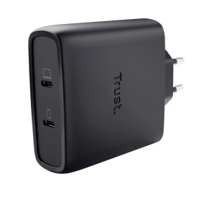 TRUST GaN Nabíječka MAXO 100W 2-Port, USB-C, černá