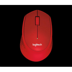Bezdrôtová myš Logitech M330 Silent Plus, červená