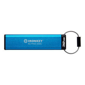 Kingston Flash Disk IronKey 32GB USB-C IronKey Keypad 200C, FIPS 140-3 Lvl 3 (Pending) AES-256
