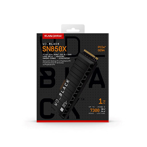 WD BLACK SSD NVMe 1TB PCIe SN850X Powered by SanDisk, Gen4, (R:7300, W:6300MB/s), Chladič