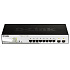 BAZAR - D-Link DGS-1210-10P 10-port Gigabit Smart+ PoE Switch, 8x GbE PoE+, 2x SFP, PoE 65W, fanless - Poškozený obal
