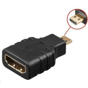 Adaptér PREMIUMCORD HDMI typ A samica - micro HDMI typ D samec