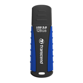 TRANSCEND Flash disk 128GB JetFlash®810, USB 3.0 (vodotesný, nárazuvzdorný) (R:90/W:40 MB/s) čierna/modrá