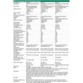 HPE Networking CW 2150 48p 10M/100M/1G PoE+ 4p SFP+ 1G/10G 770W Switch