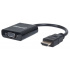 BAZAR - MANHATTAN převodník z HDMI na VGA (HDMI Male to VGA Female, black, Polybag) - Poškozený obal (Komplet)