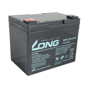 LONG batéria 12V 34Ah M5 LongLife 12 rokov (WPL34-12N)