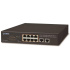 Planet FSD-1008HP Switch, PoE 8x PoE 802.3at 120W+ 2x 100Base-TX,VLAN,extend mód 10Mb/s do 250m, fanless