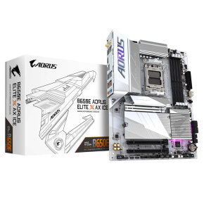 GIGABYTE MB Sc AM5 B650E AORUS ELITE X AX ICE, AMD B650, 4xDDR5, 2x HDMI, 1xUSB-C, WI-FI, E-ATX