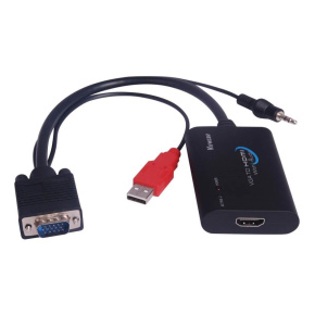 PREMIUMCORD Elektronický prevodník VGA+audio na HDMI