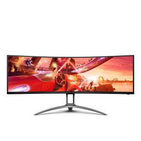 AOC MT VA LCD WLED 48.8" AG493UCX2 - VA panel, 165Hz, 5120x1440, 3xHDMI,DP, USB-C, USB 3.1, repro, nast. vyska, rozbalen