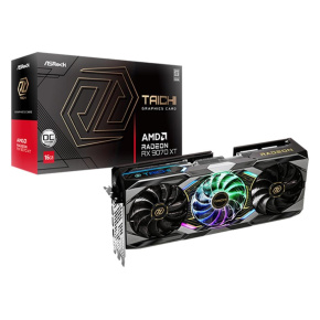 ASRock VGA AMD Radeon RX 9070 XT Taichi 16GB OC, RX 9070 XT, 16GB GDDR6, 3xDP, 1xHDMI