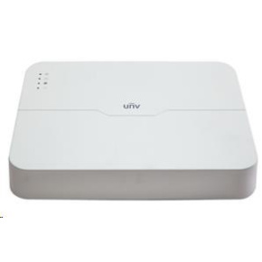 Uniview NVR, 8 kanálov PoE (max. 108 W), H.265, 1x HDD, 8Mpix (64Mbps/64Mbps), HDMI, VGA, 4K, ONVIF, 2x USB audio