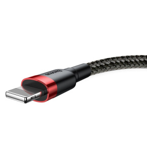 Baseus Cafule Nabíjací/dátový kábel USB na Lightning 1,5 A 2 m, červeno-čierny Baseus Cafule Nabíjací/dátový kábel USB na Lightning 1,5 A 2 m, červeno-čierny