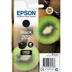 Čierny atrament EPSON v jednom balení "Kiwi" Black 202 Claria Premium Ink 6,9 ml