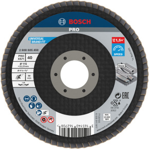 Bosch lamelový brusný kotouč PRO X571, 115 mm, G40