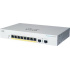 Prepínač Cisco CBS220-8FP-E-2G, 8xGbE RJ45, 2xSFP, bez ventilátora, PoE+, 130W