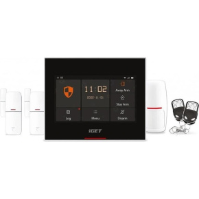 iGET HOME X5 Advanced - Domovní Wi-Fi smart alarm s LCD, kompletní set, podpora Tuya