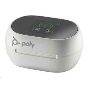 Poly Voyager Free 60+ bluetooth headset, BT700 USB-C adaptér, dotykové nabíjecí pouzdro, bílá