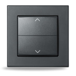 Homematic IP  Kryt kolébkového vypínače - se symboly, antracit - HmIP-BRA-A