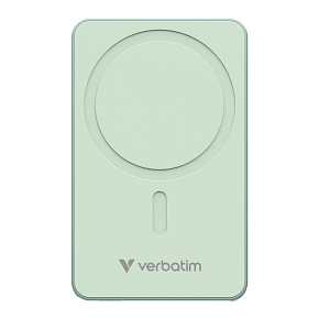VERBATIM Powerbanka Charge 'n' Go Essentials, Magnetická, 20000 mAh, USB-C, Zelená