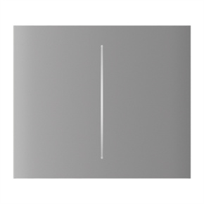 Ajax  CenterButton (2-gang) vertical - Středové dvou tlačítko, vertikální instalace, mlhová