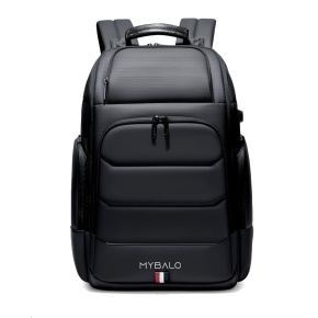 MYBALO ASTON Perfektní volba pro minimalisty s dobrým vkusem  6 ikon: - Nejtenčí batoh - Elegantní - Kapsa na notebook do 15,6" - Kapsa na tablet do 9" - Otevírání o 180 stupňů - USB a USB-C port - Drží tvar - Voděodolný - Skryté kapsy  Elegantní a minimalistický Jedná se o velmi elegantní a minimalistický batoh. S tímto parťákem neuděláte chybu při běžném nošení do města, ani na důležité schůzce.  Tenký batoh MYBALO Aston je batoh s vůbec nejmenší hloubkou z naší nabídky. Díky tomu působí elegantně a minimalisticky, ale i přesto se do něj vejdou všechny vaše nezbytnosti.  Kvalitní voděodolný materiál, dlouhá životnost Kvalitní umělá kůže zajišťuje trvanlivost a odolnost batohu proti vodě a opotřebení. MYBALO Aston tak bude vaším společníkem opravdu dlouho.  Drží tvar Batoh si zachovává svůj tvar také v případě, že jej budete mít úplně prázdný.  Vestavěný USB a USB-C port Nabíjejte svá elektronická zařízení kdekoli a kdykoli díky vestavěnému USB a USB-C portu.  Popruh k uchycení na kufr Cestujte pohodlně. Kdykoli chcete mít volná záda, jednoduše připevněte batoh na rukojeť svého kufru.  Pohodlné polstrování Užijte si komfortní nošení díky kvalitnímu a prodyšnému polstrování ramenních popruhů a zádové části.  Další praktické kapsy Zorganizujte si pohodlně a snadno své věci díky množství vychytaných kapes.  Skryté kapsy V zádové části a na ramenním popruhu najdete skryté kapsy pro bezpečné uložení cenností.  Vnitřní kapsy Vnitřní kapsy slouží pro snadnou organizaci všech vašich věcí.  Přední kapsa Přední kapsa je určena pro věci, které chcete mít rychle a snadno po ruce.  Parametry: - Rozměry: 46 x 30 x 9 cm - Objem: 11 l - Hmotnost: 1,19 kg - Kapsa na notebook: Ano (do vel. 15,6") - Kapsa na tablet: Ano (do vel. 9") - USB port: Ano - Voděodolnost: Ano - Hlavní materiál: Ekokůže + Polyester - Podšívka: Polyester - Barva: Černá