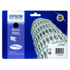 Čierna atramentová kazeta EPSON série WF-5xxx "Pisa" 79 XL Black (41,8 ml)